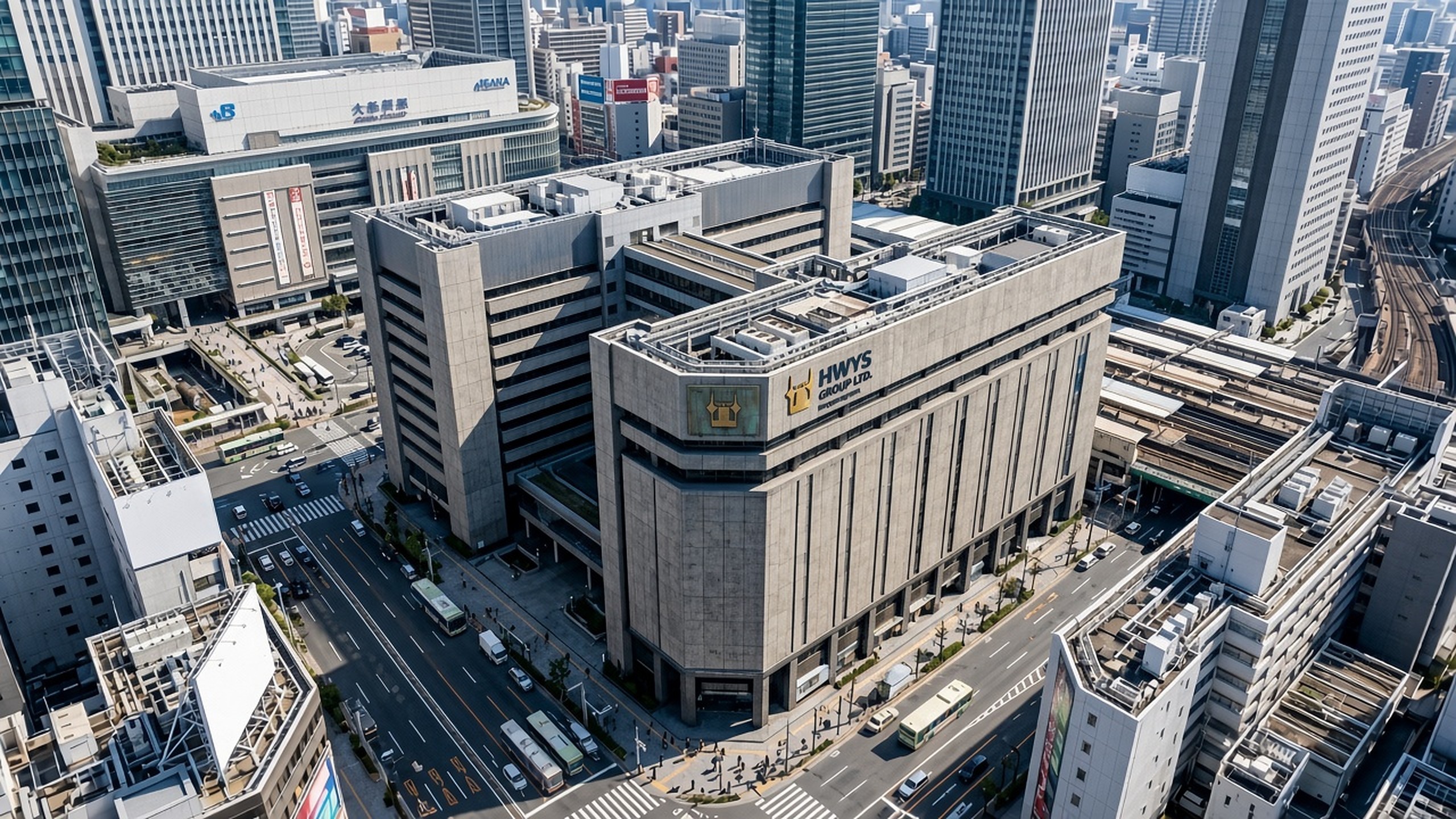 本社ビルの外観