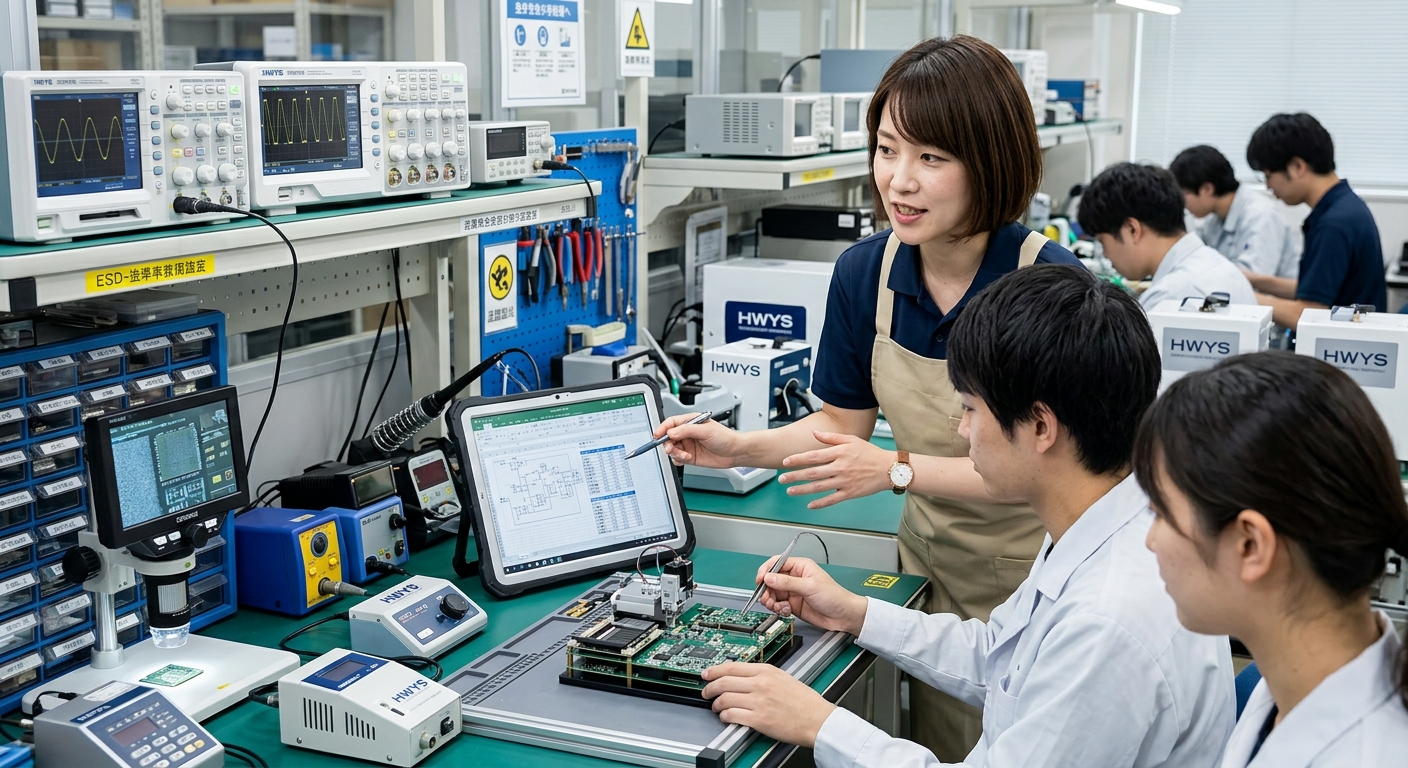 手順を確認しながら進める作業